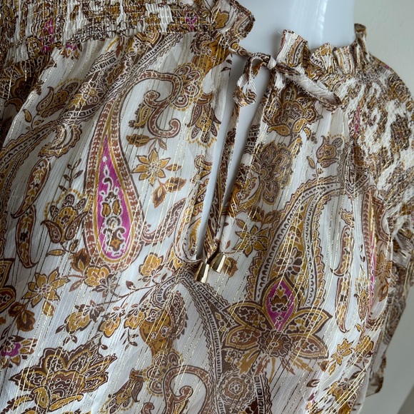 INC International Concept • Paisley-Print Peasant Top - Picture 4 of 13